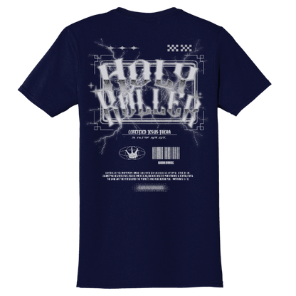 "Holy Roller/CJF" Navy Adonai T-Shirt, Back Print