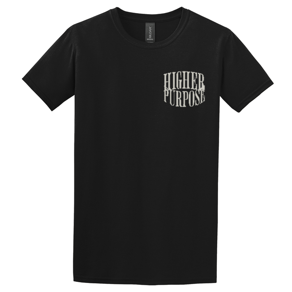 "HIGHER PURPOSE" Black Adonai T-Shirt, Front Print