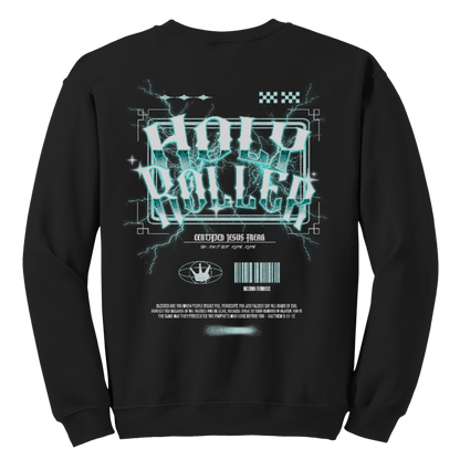 "Holy Roller/CJF" Black Adonai Limited Edition Crewneck, Back Print