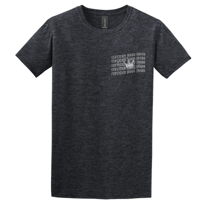 "Holy Roller/CJF" Heather Grey Adonai T-Shirt, Front Print