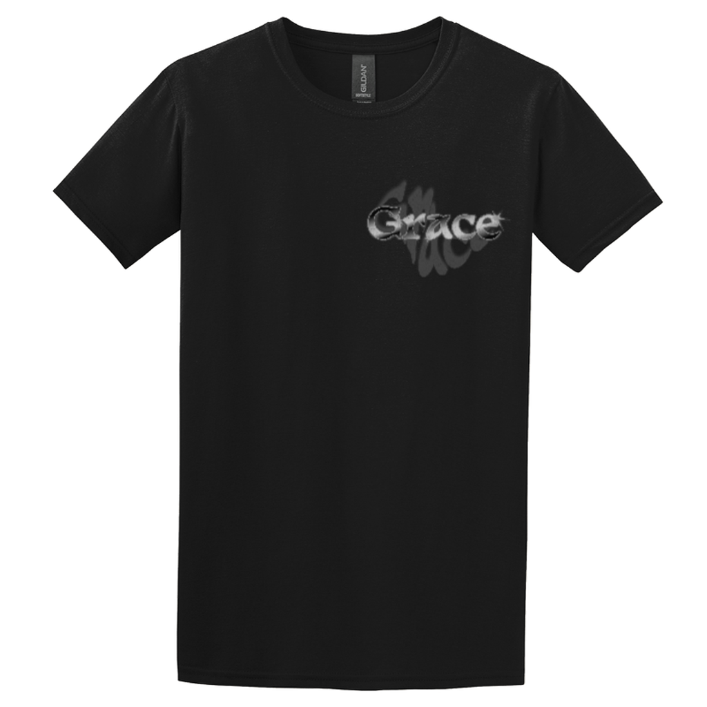 "Give Yourself Grace" Black Adonai T-Shirt, Front Print