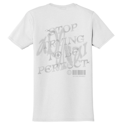 "Give Yourself Grace" White Adonai T-Shirt, Back Print