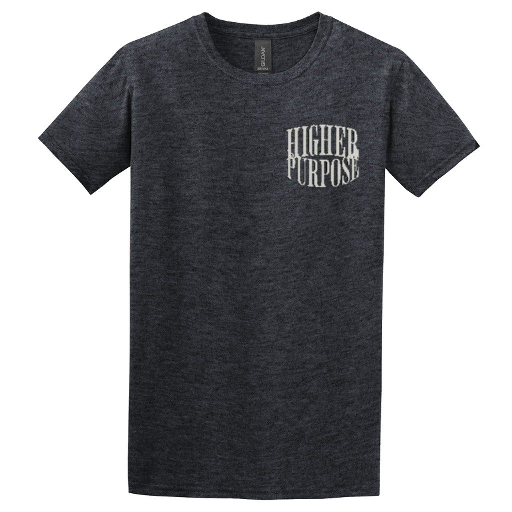 "HIGHER PURPOSE" Heather Grey Adonai T-Shirt, Front Print