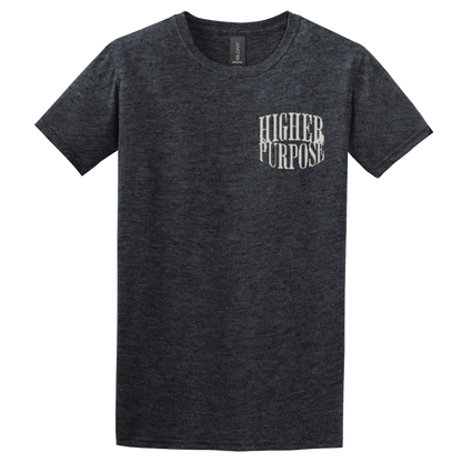 "HIGHER PURPOSE" Heather Grey Adonai T-Shirt, Front Print