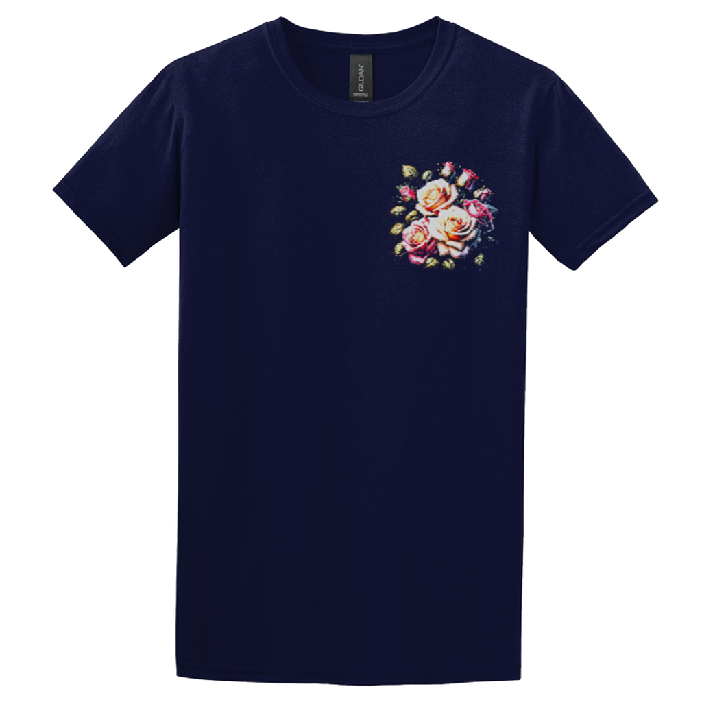 "Rooted In Love" Navy Adonai T-Shirt, Front Print