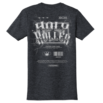 "Holy Roller/CJF" Heather Grey Adonai T-Shirt, Back Print